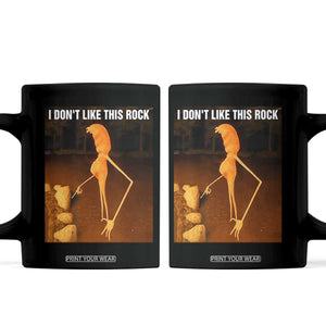 Marcus The Worm Christmas Coffee Mug I Don't Like This Rock Funny Meme TS10 Black Print Your Wear