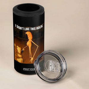 Marcus The Worm Christmas 4 in 1 Can Cooler Tumbler I Don't Like This Rock Funny Meme TS10 Print Your Wear