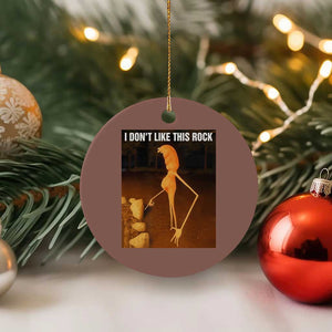 Marcus The Worm Christmas Ceramic Ornament I Don't Like This Rock Funny Meme TS10 1pc Mocha Print Your Wear