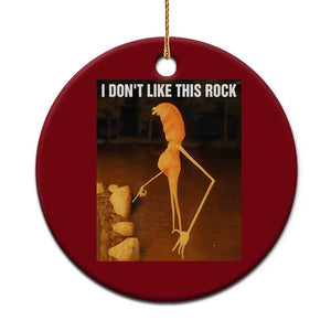 Marcus The Worm Christmas Ceramic Ornament I Don't Like This Rock Funny Meme TS10 1pc Red Print Your Wear