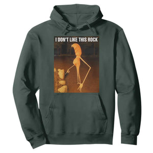 Marcus The Worm Christmas Hoodie I Don't Like This Rock Funny Meme TS10 Dark Forest Green Print Your Wear
