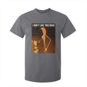 Marcus The Worm Christmas T Shirt For Kid I Don't Like This Rock Funny Meme TS10 Charcoal Print Your Wear