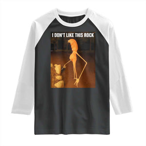 Marcus The Worm Christmas Raglan Shirt I Don't Like This Rock Funny Meme TS10 Black White Print Your Wear