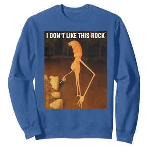 Marcus The Worm Christmas Sweatshirt I Don't Like This Rock Funny Meme TS10 Royal Blue Print Your Wear