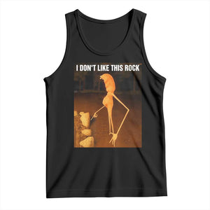 Marcus The Worm Christmas Tank Top I Don't Like This Rock Funny Meme TS10 Black Print Your Wear