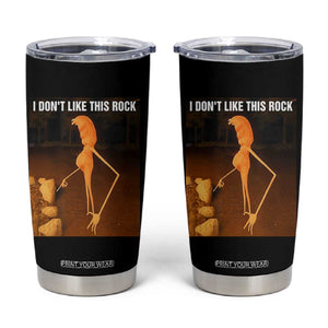 Marcus The Worm Christmas Tumbler Cup I Don't Like This Rock Funny Meme TS10 Black Print Your Wear