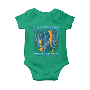 Funny Christmas Marcus The Worm Baby Onesie I Don't Like This Rock Brain Rot TS10 Irish Green Print Your Wear