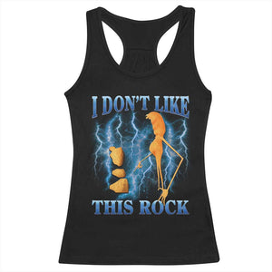 Funny Christmas Marcus The Worm Racerback Tank Top I Don't Like This Rock Brain Rot TS10 Black Print Your Wear