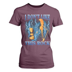 Funny Christmas Marcus The Worm T Shirt For Women I Don't Like This Rock Brain Rot TS10 Maroon Print Your Wear