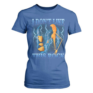 Funny Christmas Marcus The Worm T Shirt For Women I Don't Like This Rock Brain Rot TS10 Royal Blue Print Your Wear