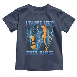 Funny Christmas Marcus The Worm Toddler T Shirt I Don't Like This Rock Brain Rot TS10 Navy Print Your Wear