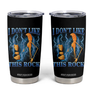 Funny Christmas Marcus The Worm Tumbler Cup I Don't Like This Rock Brain Rot TS10 Black Print Your Wear