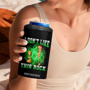 Funny Marcus The Worm 4 in 1 Can Cooler Tumbler I Don't Like This Rock Brain Rot TS10 Print Your Wear