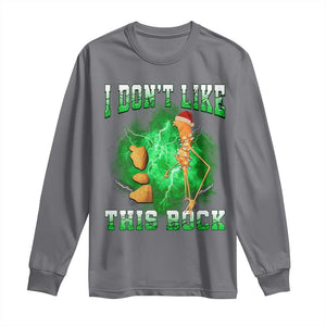 Funny Marcus The Worm Long Sleeve Shirt I Don't Like This Rock Brain Rot TS10 Charcoal Print Your Wear