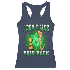 Funny Marcus The Worm Racerback Tank Top I Don't Like This Rock Brain Rot TS10 Navy Print Your Wear