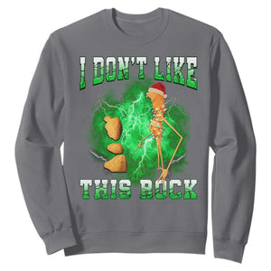 Funny Marcus The Worm Sweatshirt I Don't Like This Rock Brain Rot TS10 Charcoal Print Your Wear