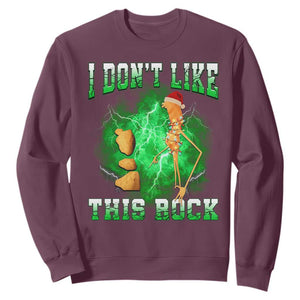 Funny Marcus The Worm Sweatshirt I Don't Like This Rock Brain Rot TS10 Maroon Print Your Wear