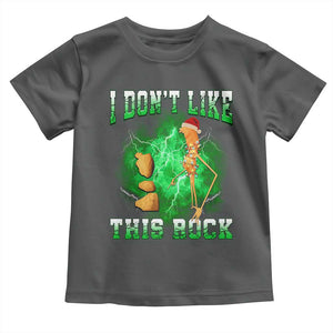 Funny Marcus The Worm Toddler T Shirt I Don't Like This Rock Brain Rot TS10 Dark Heather Print Your Wear