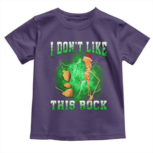 Funny Marcus The Worm Toddler T Shirt I Don't Like This Rock Brain Rot TS10 Purple Print Your Wear
