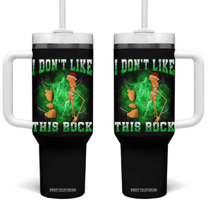 Funny Marcus The Worm Tumbler With Handle I Don't Like This Rock Brain Rot TS10 One Size: 40 oz Black Print Your Wear