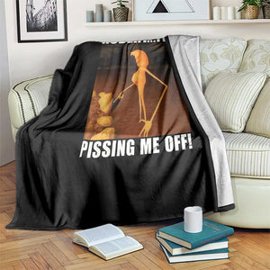 Marcus The Worm Meme Throw Blanket Robert Its Pissing Me Off TS10 Print Your Wear