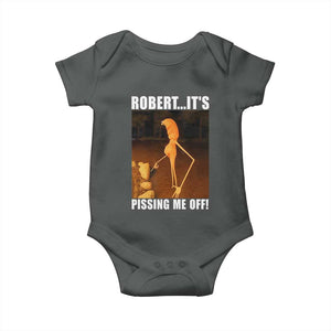 Marcus The Worm Meme Baby Onesie Robert Its Pissing Me Off TS10 Dark Heather Print Your Wear