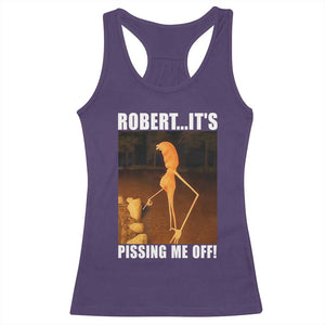 Marcus The Worm Meme Racerback Tank Top Robert Its Pissing Me Off TS10 Purple Print Your Wear