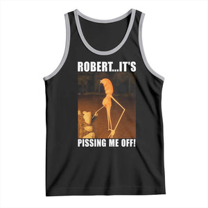 Marcus The Worm Meme Tank Top Robert Its Pissing Me Off TS10 Black Athletic Heather Print Your Wear