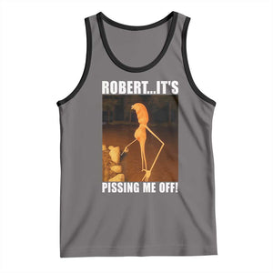 Marcus The Worm Meme Tank Top Robert Its Pissing Me Off TS10 Deep Heather Black Print Your Wear