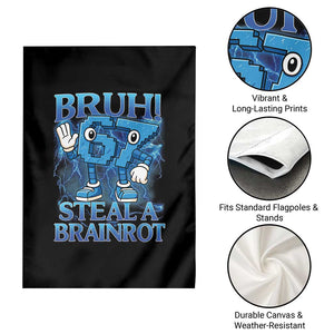 Bruh 6 7 Steal a Brainrot Garden Flag 6-7 Funny Brainrot Meme Six Seven Bootleg TS10 Print Your Wear
