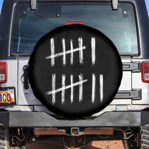 Funny Six Seven 67 Meme Spare Tire Cover Tally Marks 6 7 Numbers Gen Alpha Slang TS10 No hole Black Print Your Wear