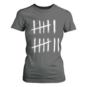 Funny Six Seven 67 Meme T Shirt For Women Tally Marks 6 7 Numbers Gen Alpha Slang TS10 Dark Heather Print Your Wear