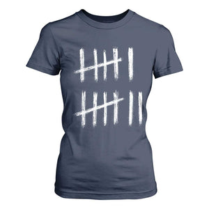 Funny Six Seven 67 Meme T Shirt For Women Tally Marks 6 7 Numbers Gen Alpha Slang TS10 Navy Print Your Wear