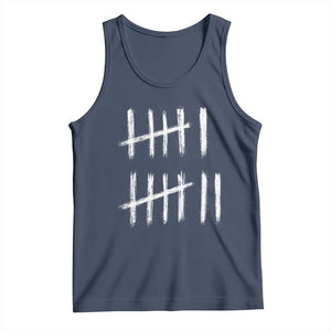 Funny Six Seven 67 Meme Tank Top Tally Marks 6 7 Numbers Gen Alpha Slang TS10 Navy Print Your Wear