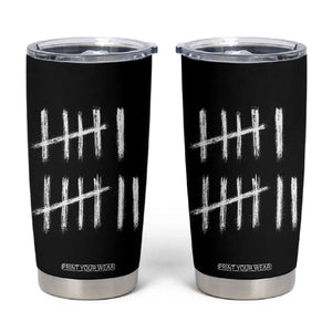 Funny Six Seven 67 Meme Tumbler Cup Tally Marks 6 7 Numbers Gen Alpha Slang TS10 Black Print Your Wear