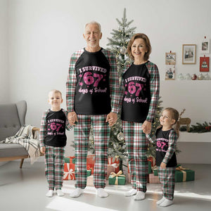 I Survived 67 Days Of School Plaid Pajama Set Funny Six Seven Teachers Students Meme Pink TS10 Christmas Plaid Print Your Wear