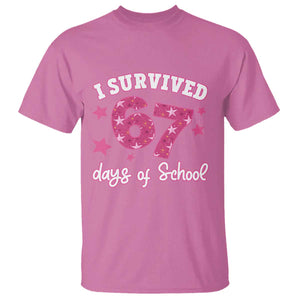 I Survived 67 Days Of School T Shirt Funny Six Seven Teachers Students Meme Pink TS10 Azalea Print Your Wear