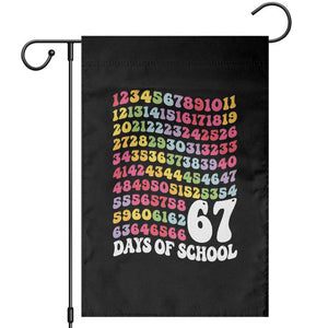 67 Days of School Garden Flag Funny Six Seven Meme Teacher Student Gen Alpha Slang TS10 Black Print Your Wear