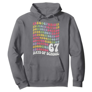 67 Days of School Hoodie Funny Six Seven Meme Teacher Student Gen Alpha Slang TS10 Charcoal Print Your Wear