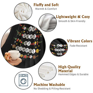 Christmas 67 Days of School Throw Blanket Bracelets 6 7 Teacher Student Funny Six Seven Meme Slang TS10 Print Your Wear