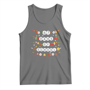 Christmas 67 Days of School Tank Top Bracelets 6 7 Teacher Student Funny Six Seven Meme Slang TS10 Black Heather Print Your Wear