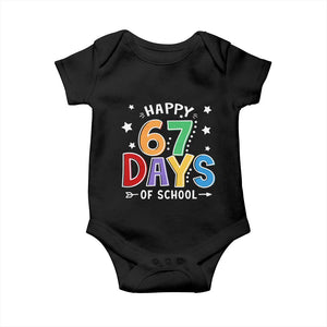 67 Days of School Baby Onesie Funny Meme Teacher Student 67th Day TS10 Black Print Your Wear