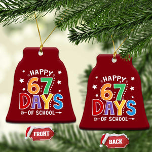67 Days of School Ceramic Ornament Funny Meme Teacher Student 67th Day TS10 Print Your Wear