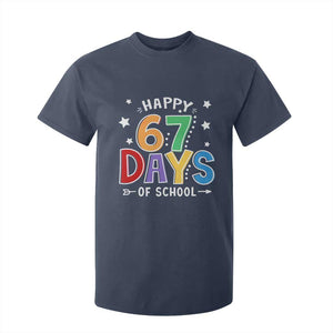 67 Days of School T Shirt For Kid Funny Meme Teacher Student 67th Day TS10 Navy Print Your Wear