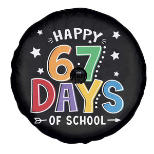 67 Days of School Spare Tire Cover Funny Meme Teacher Student 67th Day TS10 Print Your Wear