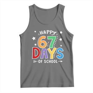 67 Days of School Tank Top Funny Meme Teacher Student 67th Day TS10 Black Heather Print Your Wear