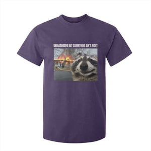 Raccoon Meme T Shirt For Kid Undiagnosed But Something Aint Right TS10 Purple Print Your Wear