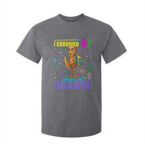 Tung Tung Tung Sahur I Survived 67 Days of School T Shirt For Kid Funny Six Seven 6 7 Meme Teacher Student TS10 Charcoal Print Your Wear