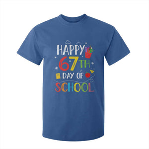 67 Days of School T Shirt For Kid Happy 67th Day Of School Teachers Student Meme TS10 Royal Blue Print Your Wear
