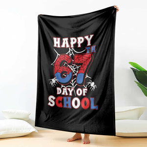 Happy 67th Day Of School Throw Blanket Boys Girls Spider 67 Days TS10 Print Your Wear